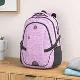 SHRRADOO Anti Theft Laptop Backpack Travel Backpacks with Combination Lock for Women Men High School College Backpack Computer Bag Fits 17 Inch Laptop,Purple