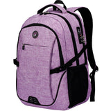 SHRRADOO Anti Theft Laptop Backpack Travel Backpacks with Combination Lock for Women Men High School College Backpack Computer Bag Fits 17 Inch Laptop,Purple