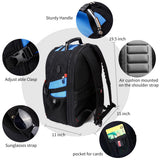 SHRRADOO Extra Large 50L Travel Laptop Backpack with combination lock, College High School Backpack Airline Approved Business Work Bag Fits 17 Inch Computer for Men Women