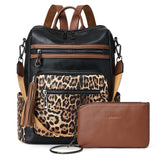 Shrrie Backpack Purse for Women Leather Backpack Fashion Designer Travel Backpack Convertible Shoulder Bag