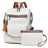 Shrrie Vegan Leather Laptop Backpack for Women 15.6 inch Work Backpack Fashion Travel Backpack Purse for Travel College Work