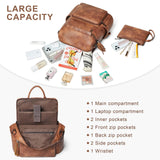 Shrrie Vegan Leather Laptop Backpack for Women 15.6 inch Work Backpack Fashion Travel Backpack Purse for Travel College Work