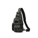 SHUIMNH Sling Bag Crossbody Backpack for Men,Handiness Skiing Sling Bag, Lightweight Daypack for Hiking Travel (Black 2)