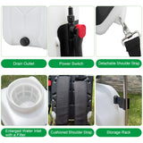 SideKing Battery Powered Backpack Sprayer 4 Gallon, Powerful Electric Garden Sprayer with 12V Rechargeable Battery, Telescopic Wand with Trigger - Lock and 4 Mist Nozzles (Charger Included)