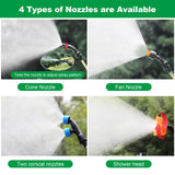 SideKing Battery Powered Backpack Sprayer 4 Gallon, Powerful Electric Garden Sprayer with 12V Rechargeable Battery, Telescopic Wand with Trigger - Lock and 4 Mist Nozzles (Charger Included)