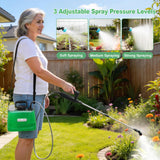 SideKing Battery Powered Sprayer 1.35 Gallon, 3 Adjustable Pressure Electric Weed Sprayer with Battery Indicator, Telescopic Wand & 4 Nozzles, Rechargeable Garden Sprayer for Lawn, Yard & Pest Control