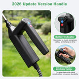SideKing Battery Powered Sprayer 1.35 Gallon, 3 Adjustable Pressure Electric Weed Sprayer with Battery Indicator, Telescopic Wand & 4 Nozzles, Rechargeable Garden Sprayer for Lawn, Yard & Pest Control
