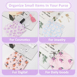 Sightor 5PCS Small Makeup Bag for Purse, Mini Cosmetic Bag Waterproof Pouch for Women, Coin Purse Self - closing Small Travel Kit Lipstick Cosmetic Storage Bag