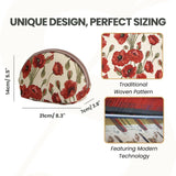 Signare Tapestry Cosmetic Bag Toiletry Makeup Bag for Women With Poppy Flower Design (COSM - POP)