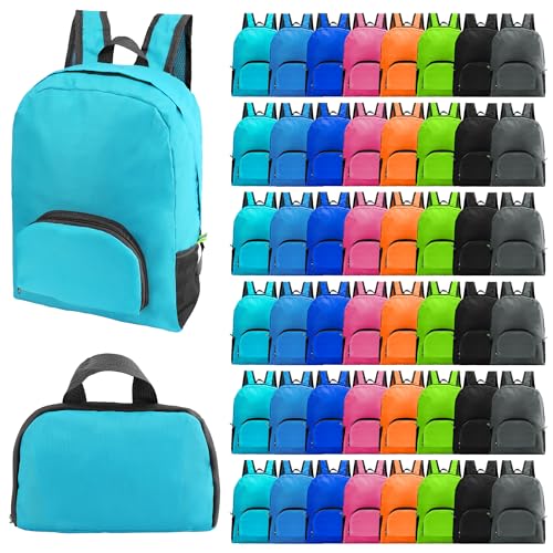 SIKEMAY 48 Pack Backpacks in Bulk, 17 Inches Basic Back Pack for Adult, Bulk Backpacks for Homeless Supplies Wholesale Backpack | Backpacks4Less