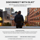 Silent Pocket Essentials Backpack with SLNT Faraday Laptop Sleeve - Signal Blocking, Protects Data & Devices Against Identity Theft - Great for Work, Travel, Hiking, Daily Commute