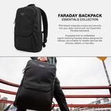 Silent Pocket Essentials Backpack with SLNT Faraday Laptop Sleeve - Signal Blocking, Protects Data & Devices Against Identity Theft - Great for Work, Travel, Hiking, Daily Commute