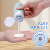 Silevoler Travel Bottles for Toiletries, 4pcs Tsa Approved 3oz Travel Size Containers, BPA Free Leak Proof Premium Silicone Bottles, Refillable Liquid Squeezable Accessories W/Toiletry Bag