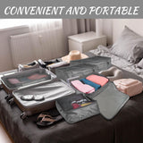 Silkfly 8 Pcs XL Packing Cube for Travel Luggage Organizer Suitcase High Capacity Large Packing Bag Bulk Reusable Mesh Travel Cube for Hiking Camping Accessory, 17.7 x 13 x 4.7 Inch (Gray)