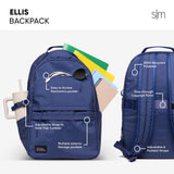 Simple Modern Ellis Backpack for School | Elementary Middle and High School Bookbag for Kids and Teens | Girls and Boys | Cream Terrazzo
