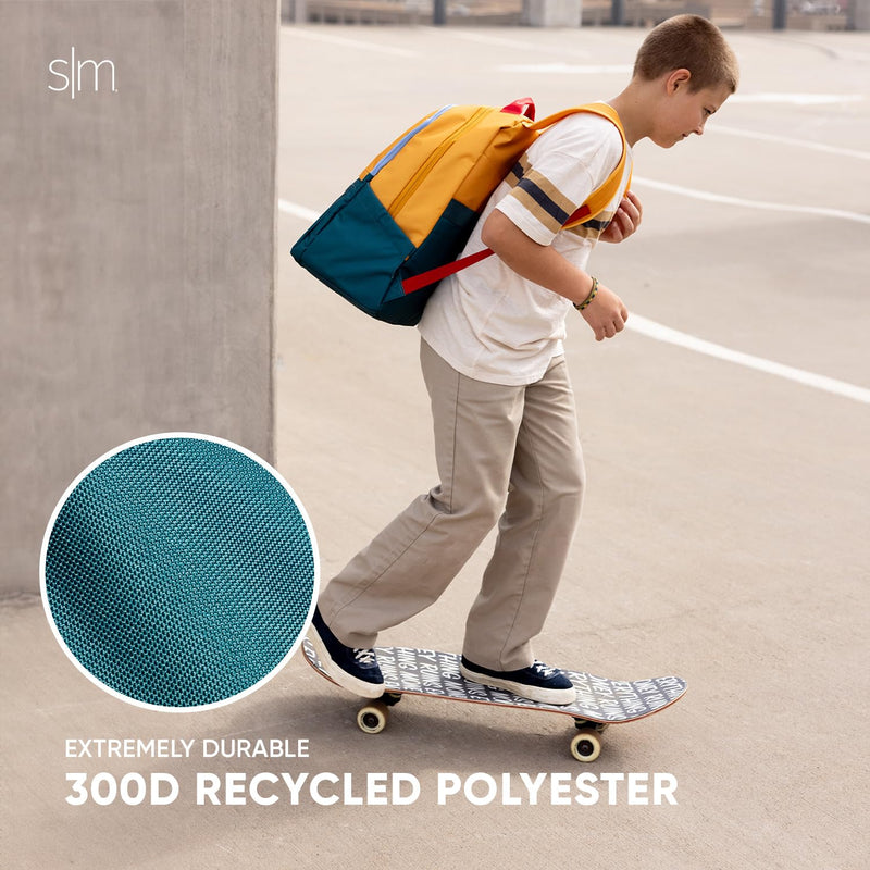 Simple Modern Ellis Backpack for School | Elementary Middle and High School Bookbag for Kids and Teens | Girls and Boys | Cream Terrazzo