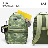 Simple Modern Ellis Backpack for School | Medium 20L Elementary Middle and High School Bookbag for Kids and Teens | Girls and Boys | Seaside Stripes