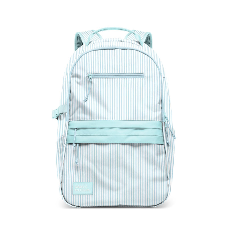 Simple Modern Ellis Backpack for School | Medium 20L Elementary Middle and High School Bookbag for Kids and Teens | Girls and Boys | Seaside Stripes