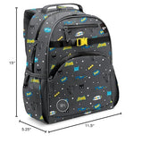 Simple Modern Medium DC Comics Batman Toddler Backpack for School Girls and Boys | Kindergarten Elementary Kids Backpack | Fletcher Collection | Kids - 15" tall | Batman POW!