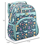 Simple Modern Medium Toddler Backpack for School Girls and Boys | Kindergarten Elementary Kids Backpack | Fletcher Collection | Kids - 15" tall | Under the Sea