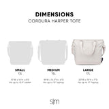 Simple Modern Tote Bag for Women | Large Water - Resistant Laptop Purse with Compartments and Zipper Top | Shoulder Bag with Crossbody Strap and Pockets for Work, Travel & School | Almond Birch