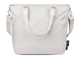 Simple Modern Tote Bag for Women | Large Water - Resistant Laptop Purse with Compartments and Zipper Top | Shoulder Bag with Crossbody Strap and Pockets for Work, Travel & School | Almond Birch