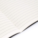 Simply Genius Journaling Notebooks - 6 - Pack A5 Black Softcover - College Ruled Writing Journal - Note Taking & Travel Notebook - 92 Lined Cream Pages 80 GSM