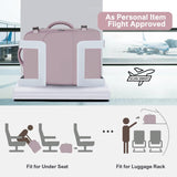 Sinaliy Travel Backpack, Carry on Flight Approved Backpack with Multi - Pockets, TSA Waterproof 17.3inch Laptop Backpack, Personal Item Travel Bag for Men Women, Light Purple