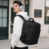 Sinaliy Travel Backpack for Men Women, Personal Item Travel Bag with Multi - Pockets, Airline Approved Carry on Backpack Fits 16inch Laptop, Waterproof Casual Backpack for College,Travel, Work