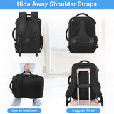 Sinaliy Travel Backpack for Men Women, Personal Item Travel Bag with Multi - Pockets, Airline Approved Carry on Backpack Fits 16inch Laptop, Waterproof Casual Backpack for College,Travel, Work
