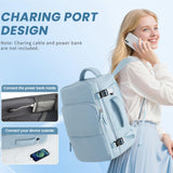 Sinaliy Travel laptop Backpack for Women, Personal Item Size Flight Approved, 16 Inch Laptop Bag with Multi - Pockets, College Computer Bag, Waterproof Carry On Backpack Casual Daypack Backpack