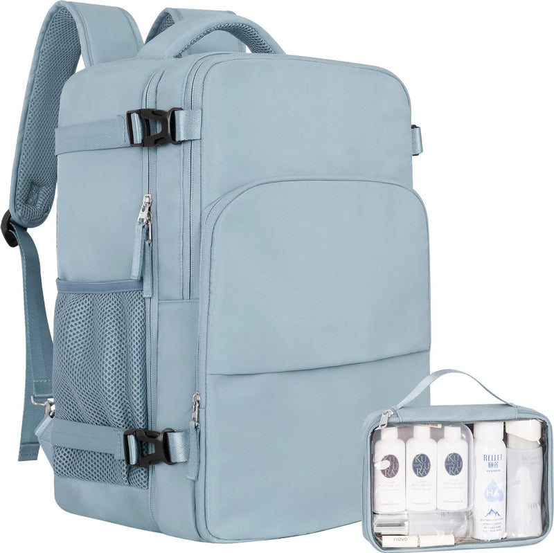 Sinaliy Travel laptop Backpack for Women, Personal Item Size Flight Approved, 16 Inch Laptop Bag with Multi - Pockets, College Computer Bag, Waterproof Carry On Backpack Casual Daypack Backpack