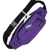 SINNO Large Fanny Pack for Women Men Belt Bag with 4-Zipper Pockets Waterproof for Running Sport Workout Hiking Travel Walking Fasion Waist Packs Crossbody Phone Bag Carrying All Phones