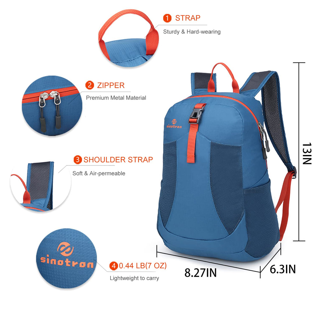 Light Small Backpack sinotron Lightweight Packable Backpack,Small Foldable Hiking Backpack ...