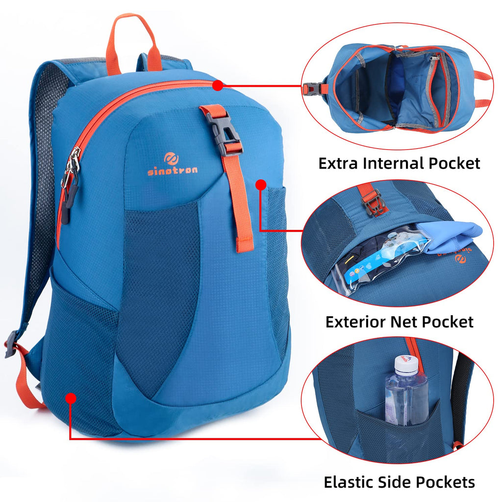 Light Small Backpack sinotron Lightweight Packable Backpack,Small Foldable Hiking Backpack ...