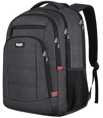 Skaypibs Backpack for Men,School Backpack for boys teens,Travel laptop backpack with Reinforced Straps,Water Resistant business Work college bookbag,book bag Fits 15.6 Inch,Black Back Pack