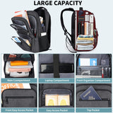 Skaypibs Backpck for Men Women School Backpack for Boys Teens 15.6 inch Laptop Back Pack with Reinforced Straps Bookbag for College High Middle School Travel Business Work Mochilas Black