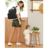 Skip Hop Diaper Bag Backpack: Forma, Multi - Function Baby Travel Bag with Changing Pad & Stroller Attachment, Jet Black