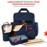 Skip Hop Diaper Bag Backpack: Forma, Multi - Function Baby Travel Bag with Changing Pad & Stroller Attachment, Navy