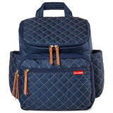 Skip Hop Diaper Bag Backpack: Forma, Multi-Function Baby Travel Bag with Changing Pad & Stroller Attachment, Navy