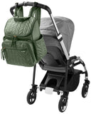 Skip Hop Diaper Bag Backpack: Forma, Multi - Function Baby Travel Bag with Changing Pad & Stroller Attachment, Sage