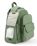 Skip Hop Diaper Bag Backpack with Portable Changing Pad, 9 Total Pockets, Easy - Access Wipes Pocket, Zippered Side Pocket, Luggage Sleeve & Stroller Straps, Fits a 15” Laptop, Luna, Sage