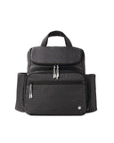 Skip Hop Diaper Bag Backpack with Portable Changing Pad Adjustable Pocket for 30 oz Tumblers 9 Total Pockets Insulated Packing Cubes Luggage Sleeve & Stroller Straps Fits a 14” Laptop Forma Next Black