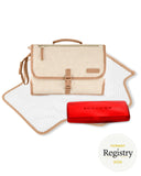 Skip Hop Portable Baby Changing Pad, Pronto, Beige Swirl Dot