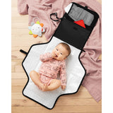 Skip Hop Pronto Signature Portable Changing Mat, Cushioned Diaper Changing Pad with Built - In Pillow