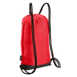 Skog Å Kust GymSak | Patented 2 - in - 1 Drawstring Cinch Bag with Removable Waterproof Dry Bag | Red