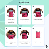Skog Å Kust GymSak | Patented 2 - in - 1 Drawstring Cinch Bag with Removable Waterproof Dry Bag | Red