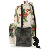 Skonsati Christmas Bell Leaf Large Backpack Fashion Travel Backapck for Business Women Men Casual Laptop Bag Waterproof Lightweight Cool Backpacks