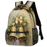 Skonsati Golden Bell Large Backpack Fashion Travel Backapck for Business Women Men Casual Laptop Bag Waterproof Lightweight Cool Backpacks
