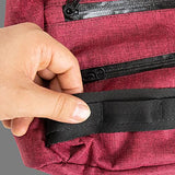 Skunk Mini Backpack- Smell Proof (Burgundy)